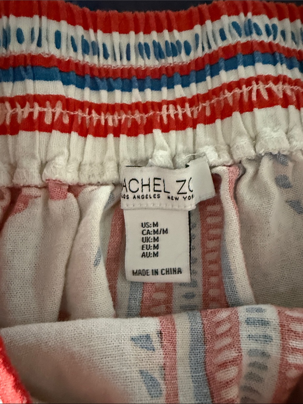 Rachel Zoe Red and Blue Nautical Print MIDI Skirt - Picture 5 of 5